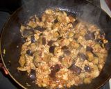 A picture of step 7 of Spicy and Sweet Stir-Fried Minced Chicken and Eggplant.