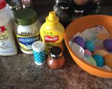 A picture of step 1 of After Easter Egg Salad.