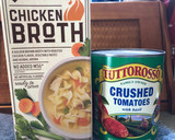 A picture of step 1 of Crockpot Buffalo Chicken Soup.