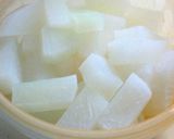 A picture of step 1 of Stewed in the Microwave Daikon Radish and Pork Rich Stir-Fry.