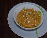 A picture of step 2 of Besan Halwa.