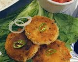 A picture of step 5 of Daal chawal and harai bharai kabab.