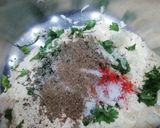A picture of step 1 of Lahsuni Bread Pakoda.