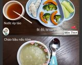 Hình bước làm 3 của món Cháo bầu nấu tôm