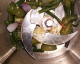Foto langkah ke 3 dari resep Sambal Teri Medan Cabe Ijo.