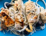 Foto del paso 5 de la receta: Capellini cremoso con hongos y pollo
