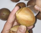 A picture of step 1 of Sapodilla Laddoo.