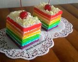 Rainbow Cake Kukus Ny.Liem Super Lembut langkah memasak 11 foto
