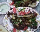 A picture of step 1 of Mutton BBQ  kalaye bakra gosht.