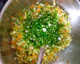A picture of step 3 of Veg. Chowmin Samosa.