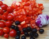 Mediterrán sült feta zöldségekkel recept fázis 2 fotója