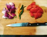 A picture of step 1 of Paneer Butter Masala.