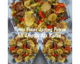 Foto langkah ke 4 dari resep Tumis pedas jagung putren ati ampela.