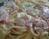 A picture of step 9 of Mushroom Sour Cream Spaghetti.