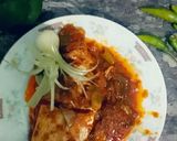 A picture of step 3 of Msaly dar fish.