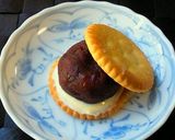 A picture of step 6 of Monaka-style Adzuki Bean Cracker Sandwiches With the Aroma of Pickled Plums and Shiso Leaves.