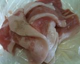 A picture of step 1 of Basil Pork Rolled in Gyoza Skins.