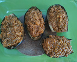 Foto del paso 5 de la receta: Berenjenas 🍆 rellenas de carne 🥩 picada