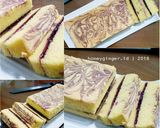 Foto langkah ke 9 dari resep Lapis (Mini) Marmer Bluberi.