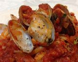 A picture of step 19 of Authentic Vongole Rosso Clam Pasta.