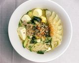 Hình bước làm 3 của món Giảm cân + eatclean: Đậu hũ lướt ván + Mì udon miso