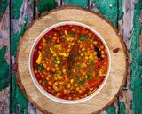 A picture of step 7 of Chorbi Diye Ghoogni (Watana Sabzi Using Mutton Fats).
