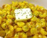 A picture of step 6 of Browned Corn with Butter and Soy Sauce.