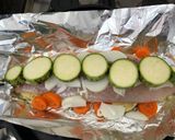 Foto del paso 4 de la receta: Lenguado con verduras en papillote