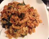 Mini Bow tie Chicken And Spinach Tossed In A Red Mushroom Sauce recipe step 10 photo