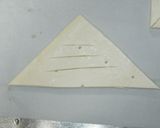 A picture of step 8 of With Puff Pastry and a Chocolate Bar ☆ Triangle Chocolate Pies▲.