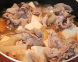 A picture of step 3 of Incredibly Simple Pork and Tofu with Mentsuyu.