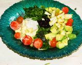 A picture of step 4 of Summer Salad – Wild rice with veggies, nuts, and cranberries.