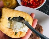 Hình bước làm 2 của món Đậu hũ “há miệng chờ” thịt heo sốt cà