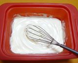 A picture of step 2 of Cheesecake in a Silicone Steamer.