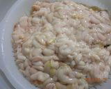 A picture of step 3 of Cod Milt (shirako or tachi) Miso Soup - Including how to prep the milt.