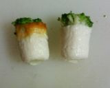 A picture of step 2 of Hair-sprouted Chikuwa for Bentos [Charaben].