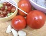 A picture of step 1 of Capellini in Fresh tomato cream sauce.