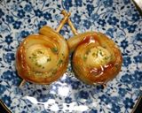A picture of step 6 of For Bentos: Chikuwa and Quail Egg Teriyaki.