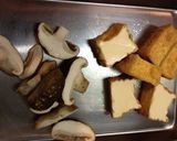 A picture of step 1 of Foolproof! Sweet and Savory Shiitake and Deep Fried Tofu Stir-Fry.