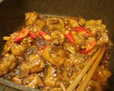 A picture of step 6 of [Serve Hot] Three Cup Chicken.
