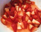 A picture of step 5 of Berry Berry Roll Cake.