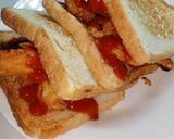 รูปขั้นตอนการทำที่ 8 ของ แซนวิชปังปิ้งไก่ทอด (Toasted Fried Chicken Sandwich)
