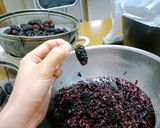 A picture of step 5 of Mulberry Jam.