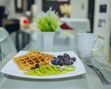 Foto del paso 1 de la receta: Wafles de avena con linaza
