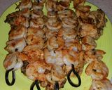 A picture of step 5 of Cilantro lime chicken with grilled shrimp.