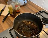 A picture of step 1 of Korean style sticky chicken (with veggie rice).