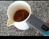 A picture of step 8 of Turkish Coffee (Türk Kahvesi) and details as well as with fragrance.