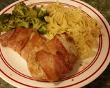 A picture of step 5 of Brown sugar bacon wrapped pork chops.