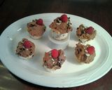 A picture of step 13 of Chocolate Chip Angel.Food Cupcakes with Chocolate Whipped Cream Frosting.