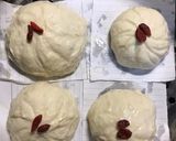 Hình bước làm 3 của món Bánh bao nhân gà xé